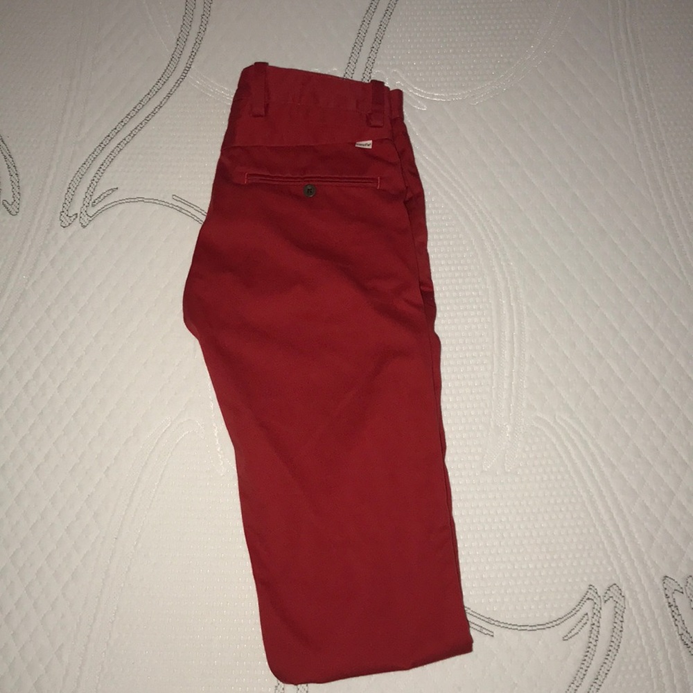 Red Levi khakis